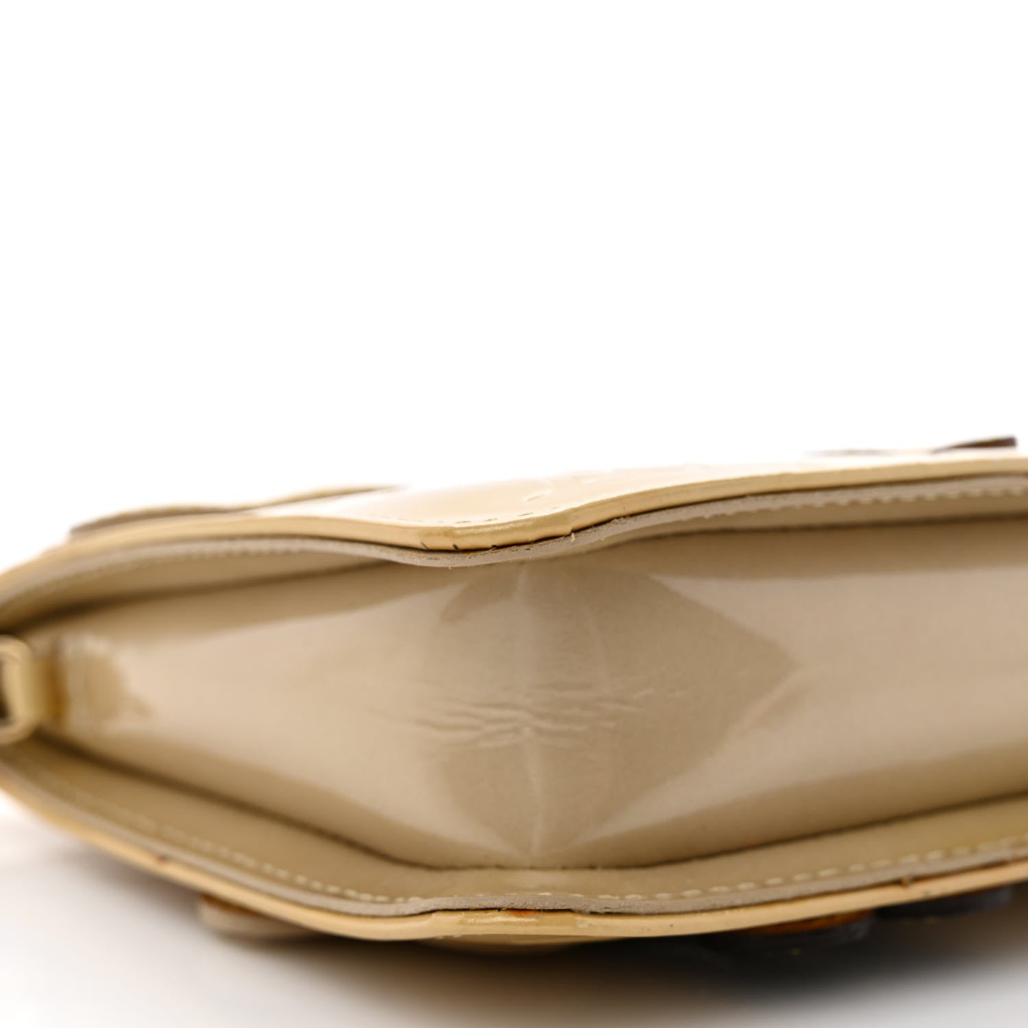 Louis Vuitton Vernis Lexington Fleurs Pochette Beige 9 of 13