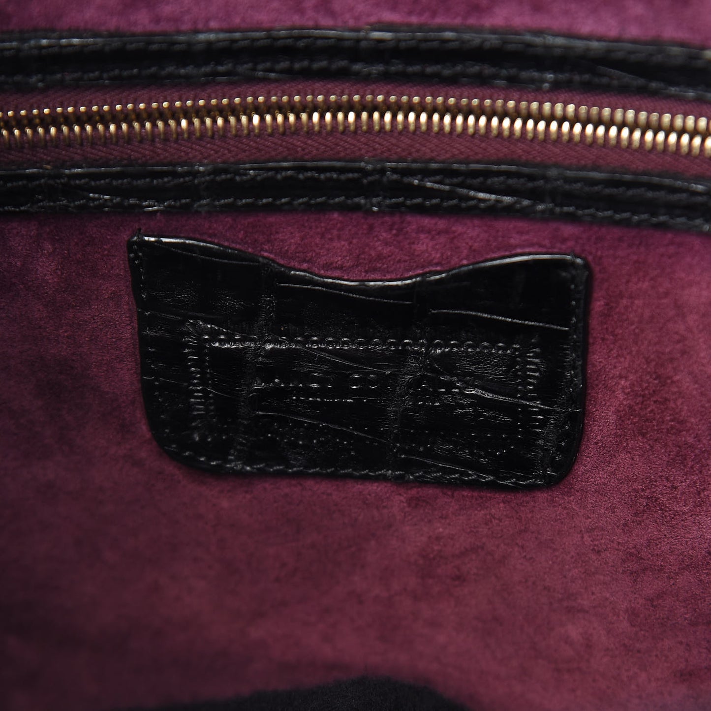 Crocodile Tote Black