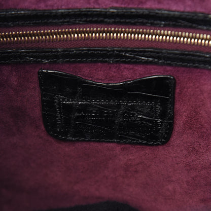 Nancy Gonzalez Crocodile Tote Black 6 of 11