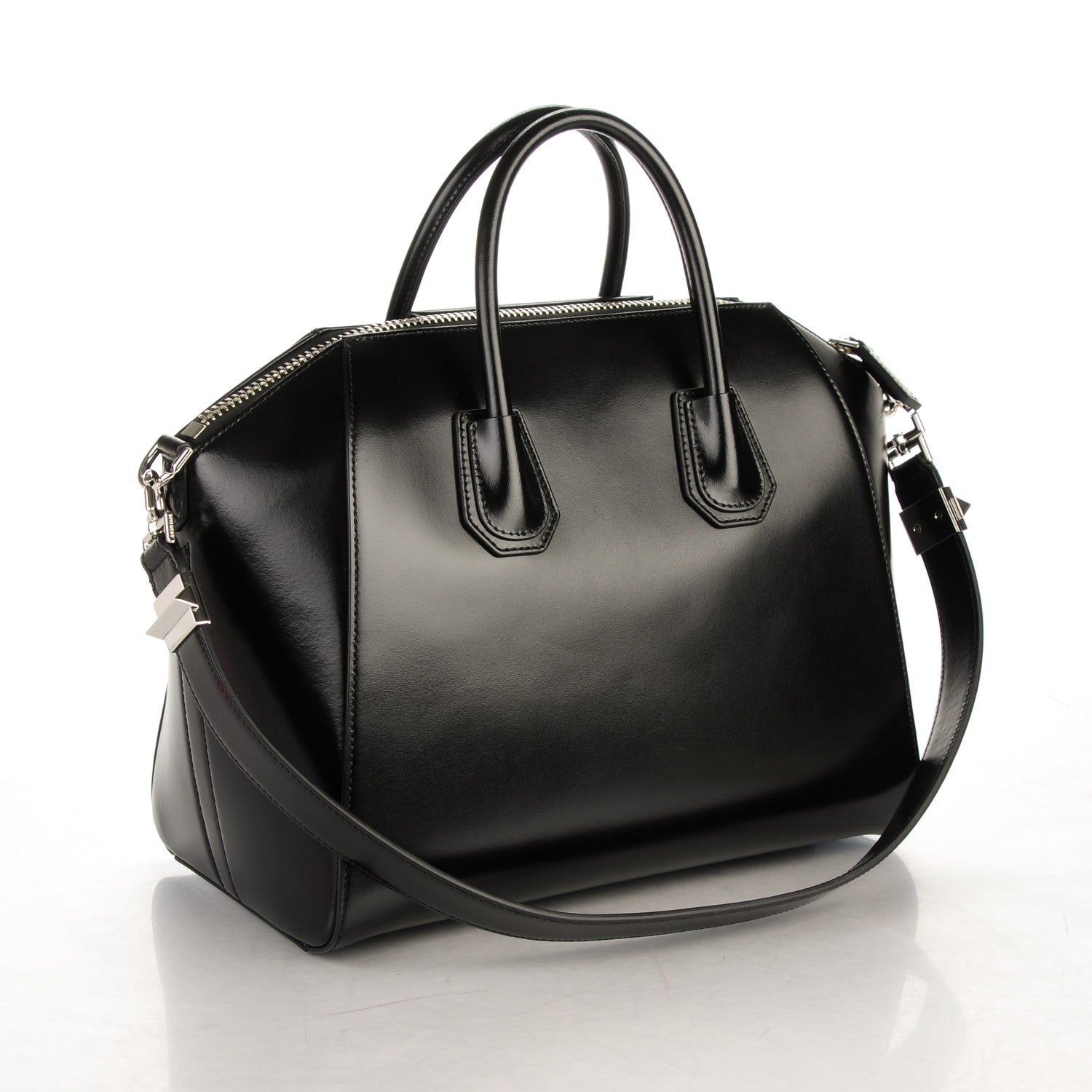 Givenchy Shiny Lord Calfskin Medium Antigona Black 3 of 7