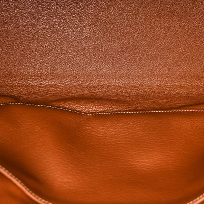 Hermes Toile Barenia Birkin 35 Fauve 8 of 24