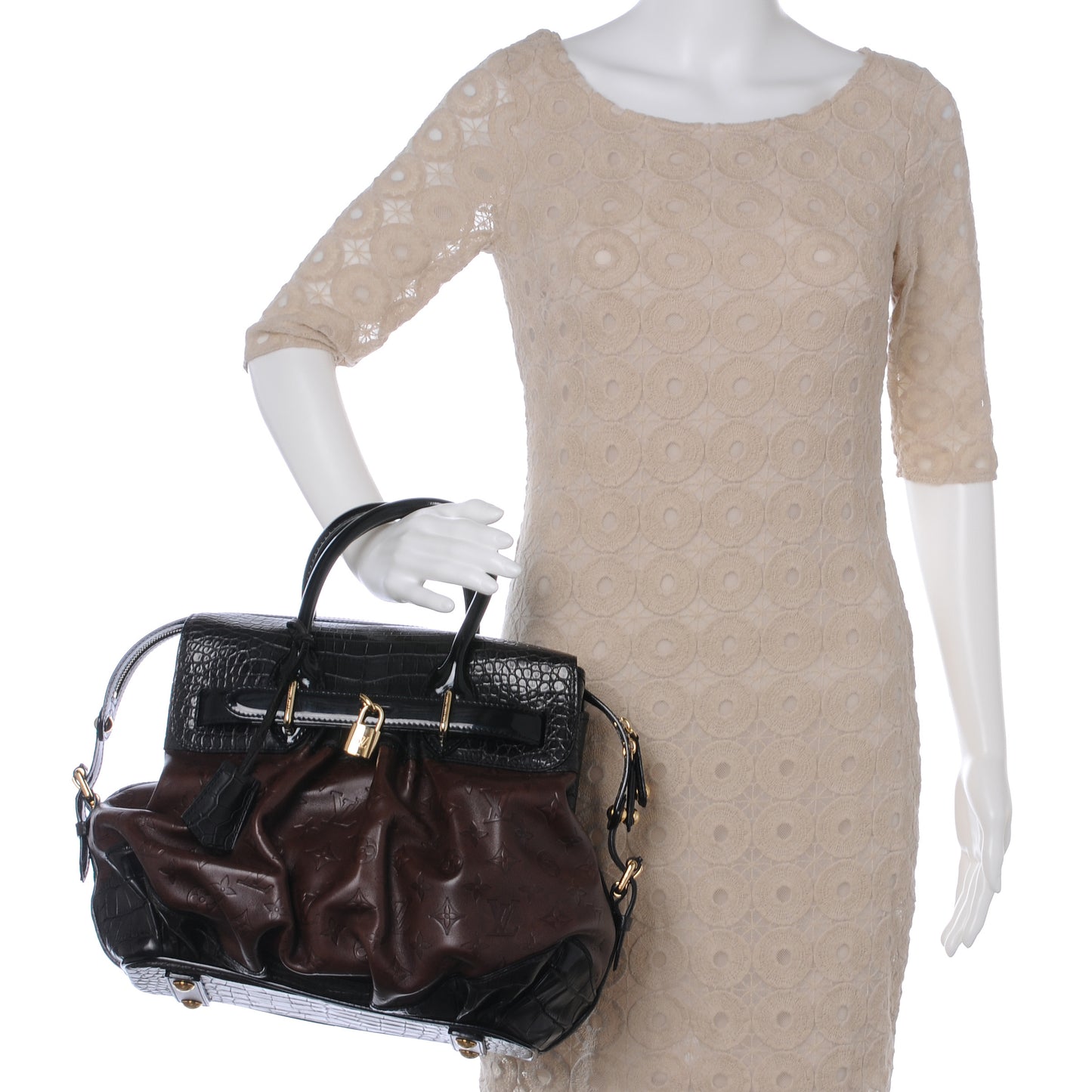Monogram Embossed Leather Alligator Les Extraordinaires City Steamer