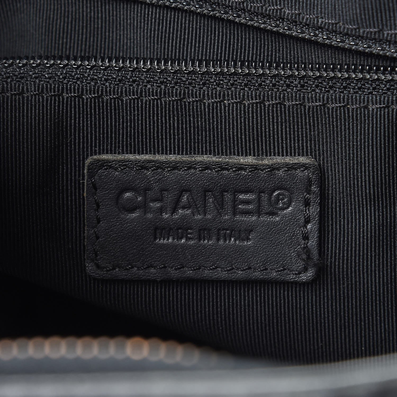 Chanel Calfskin Contrast Stitch Surpique Bowler Black 6 of 15
