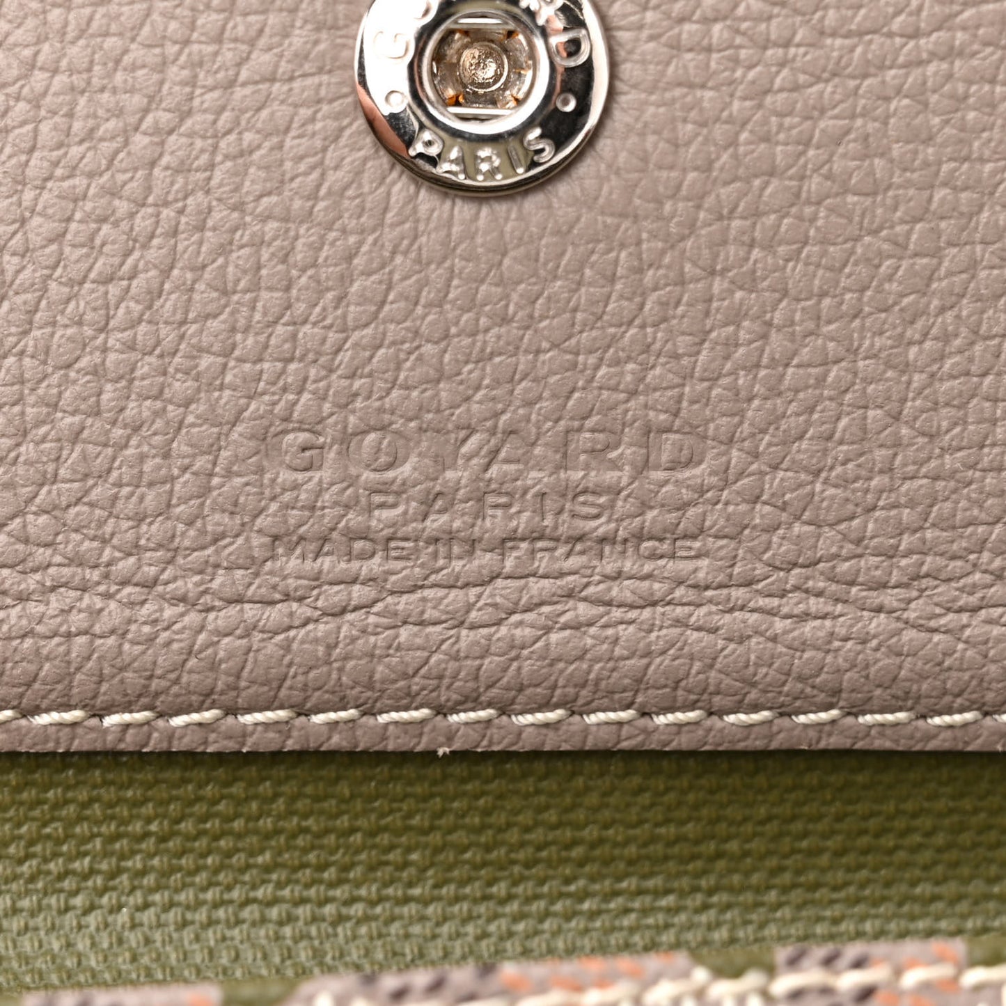 Goyardine Saint Louis Claire Voie PM Grege Khaki