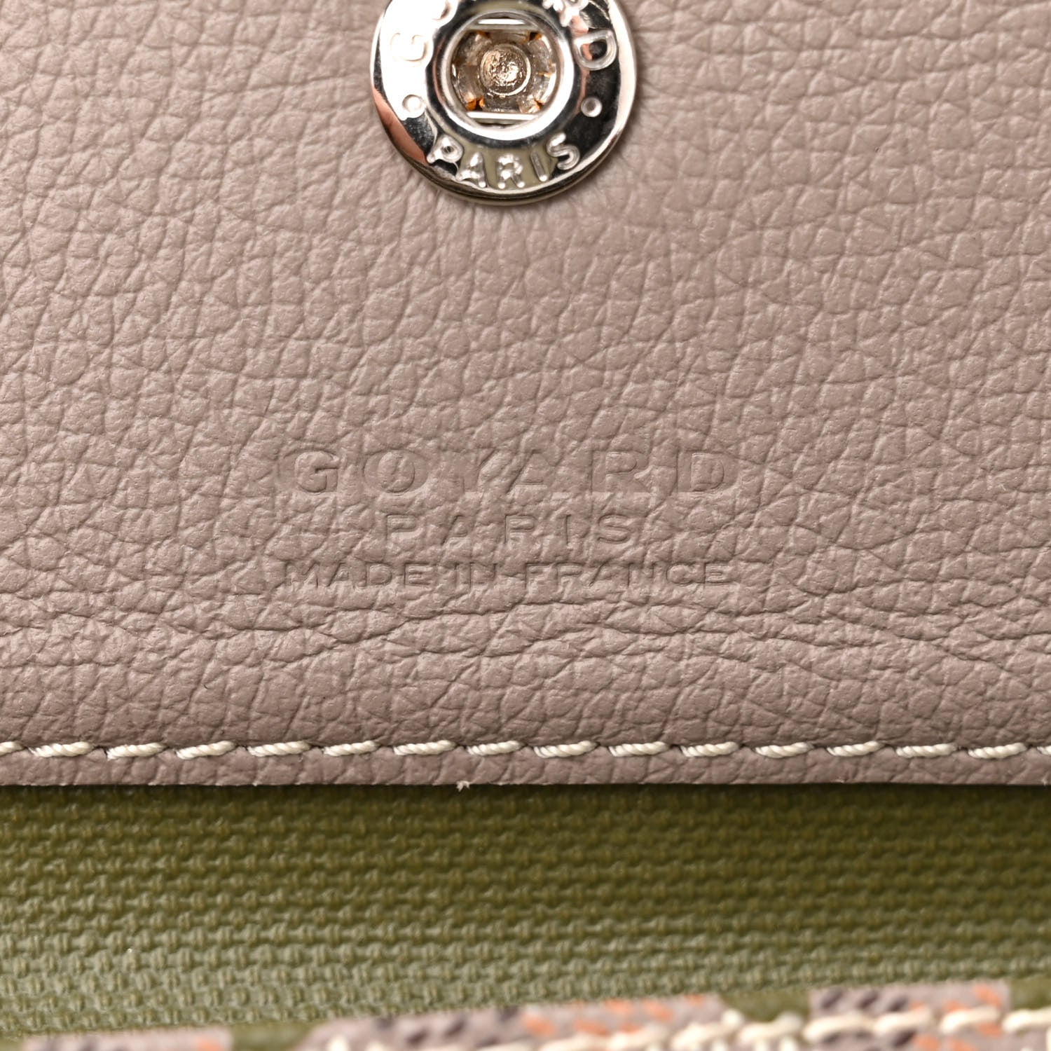 Goyard Goyardine Saint Louis Claire Voie PM Grege Khaki 7 of 11