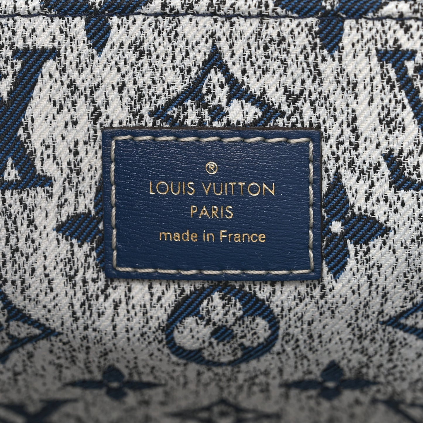 Monogram Jacquard Denim Onthego MM Bleu