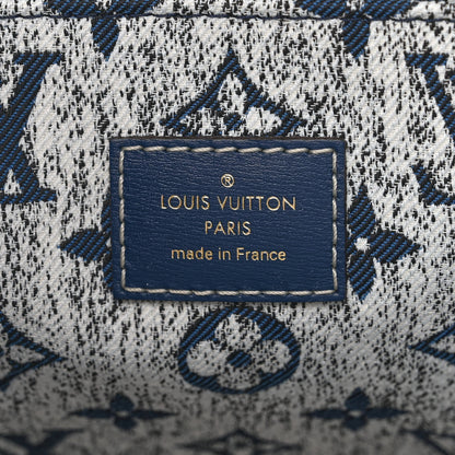 Louis Vuitton Monogram Jacquard Denim Onthego MM Bleu 6 of 10