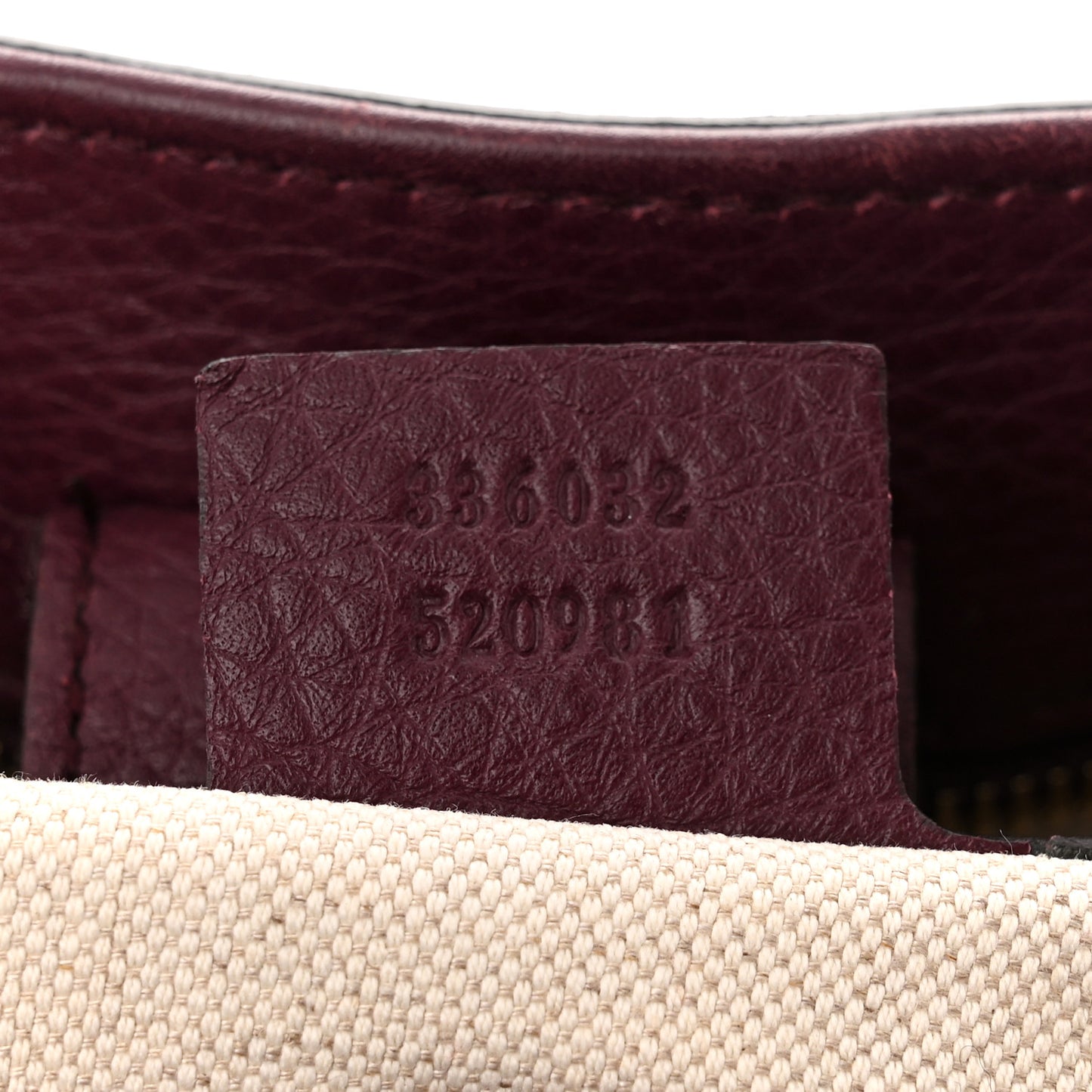 Calfskin Small Bamboo Shopper Tote Burgundy