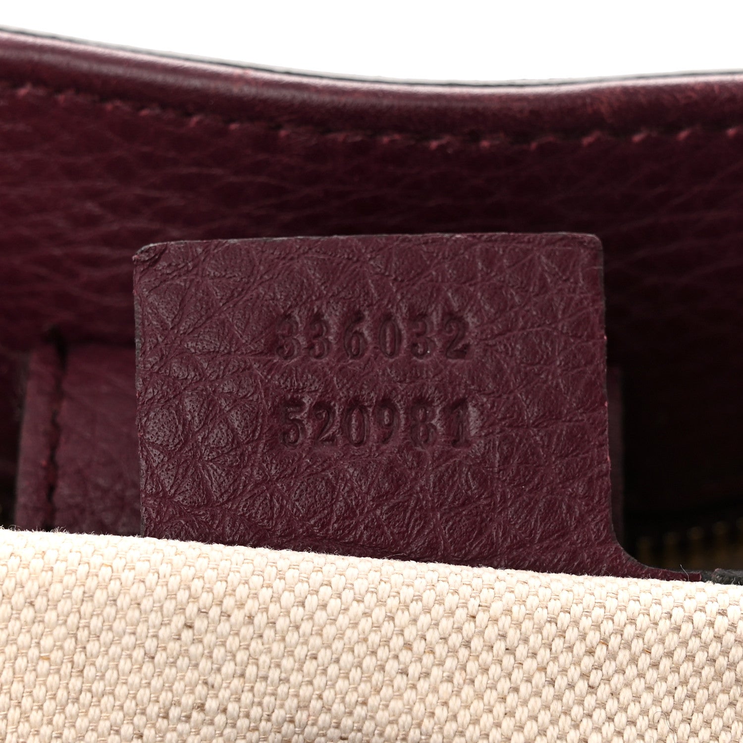 Gucci Calfskin Small Bamboo Shopper Tote Burgundy 8 of 11