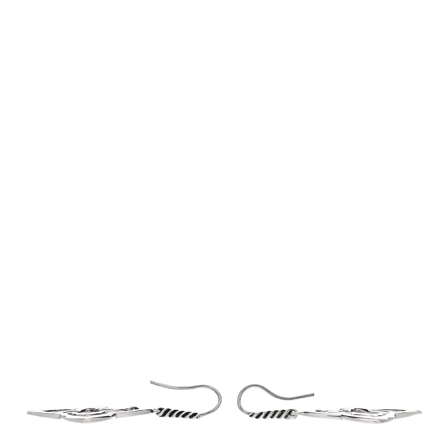 David Yurman Sterling Silver Diamond Quatrefoil Earrings 1 of 4