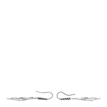 David Yurman Sterling Silver Diamond Quatrefoil Earrings 1 of 4