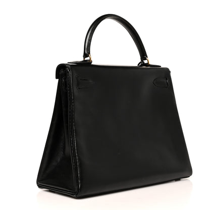 Hermes Box Kelly Retourne 28 Black 2 of 12