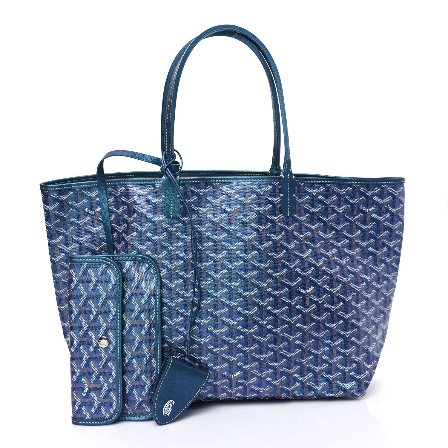 Goyard Iridescent Goyardine Saint Louis PM Pearly Blue 3 of 10