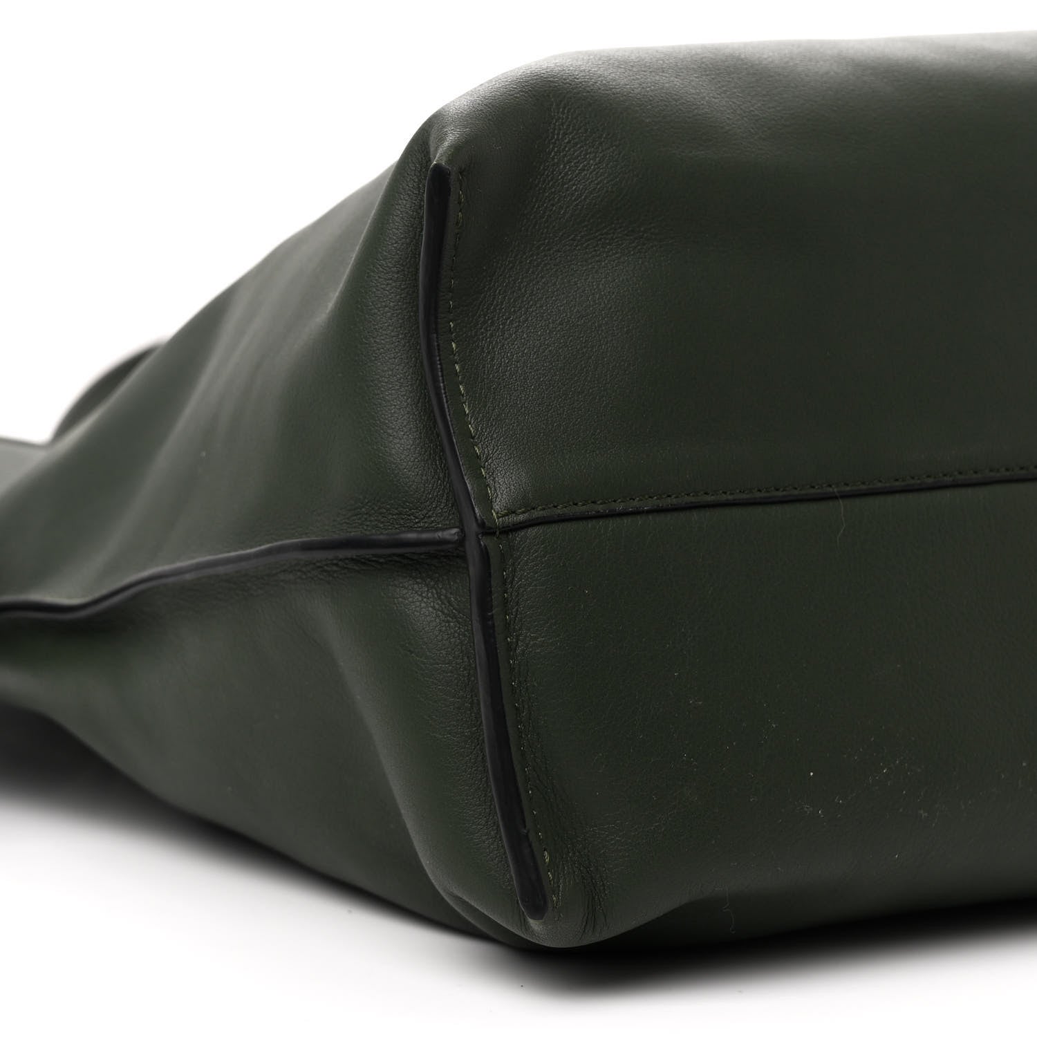 Loewe Calfskin Large Flamenco Knot Bag Khaki 9 of 10