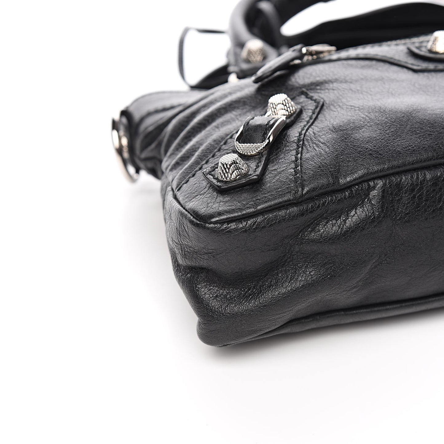 Agneau Giant 12 Silver Hardware First Black