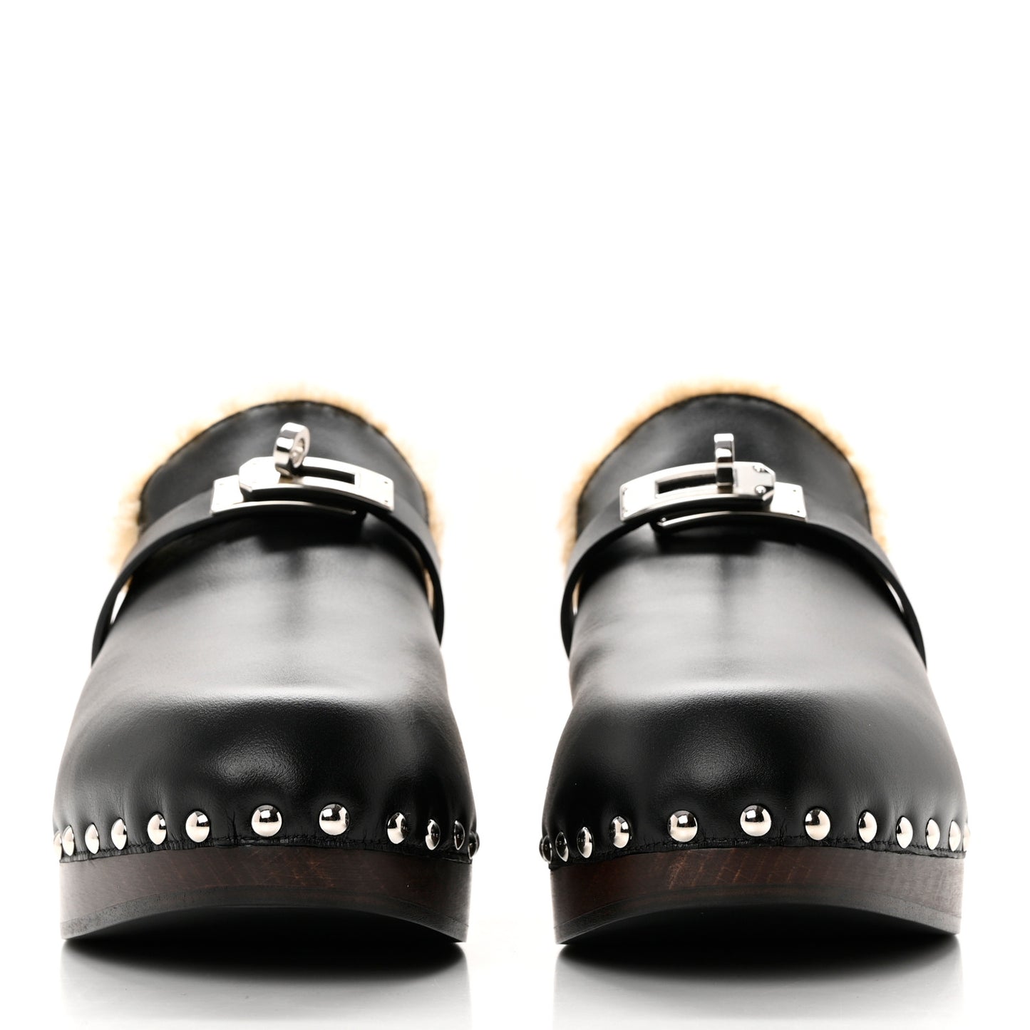 Calfskin Carlotta Mules 39 Black