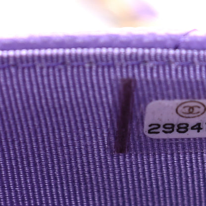 Chanel Caviar Quilted Wallet On Chain WOC Purple 8 of 10