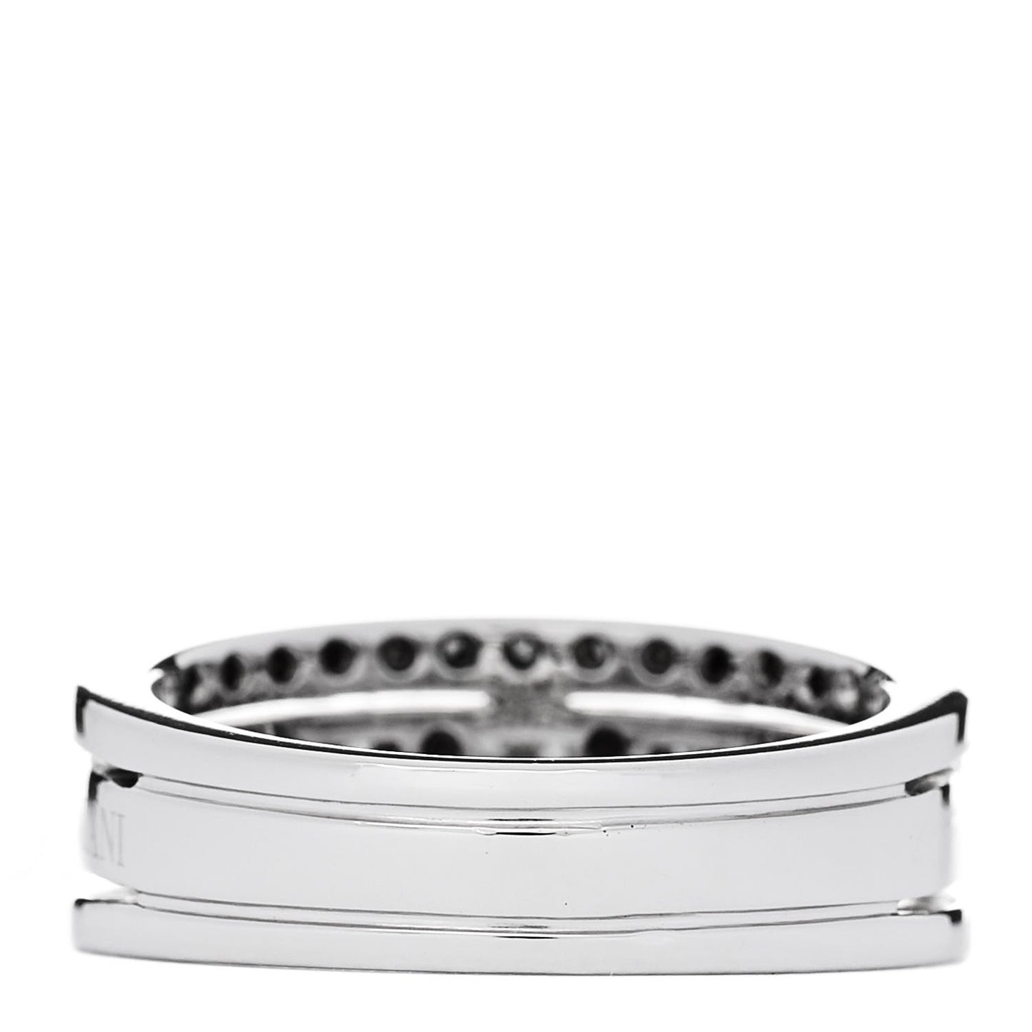 18K White Gold Diamond Belle Epoque Band Ring 53 6.25