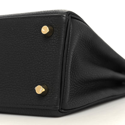 Hermes Togo Kelly Retourne 25 Black 10 of 12