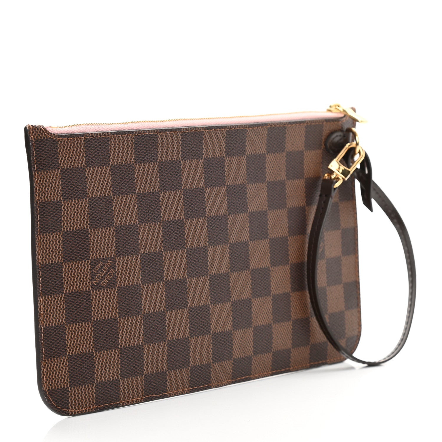 Louis Vuitton Damier Ebene Neverfull MM GM Pochette Rose Ballerine 4 of 10