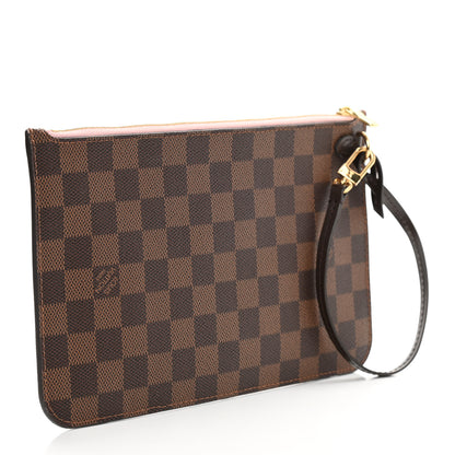Louis Vuitton Damier Ebene Neverfull MM GM Pochette Rose Ballerine 4 of 10