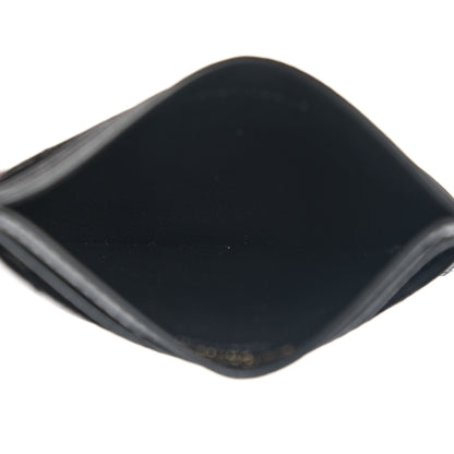 Saint Laurent Grain De Poudre Matelasse Chevron Monogram Credit Card Case Black 5 of 8