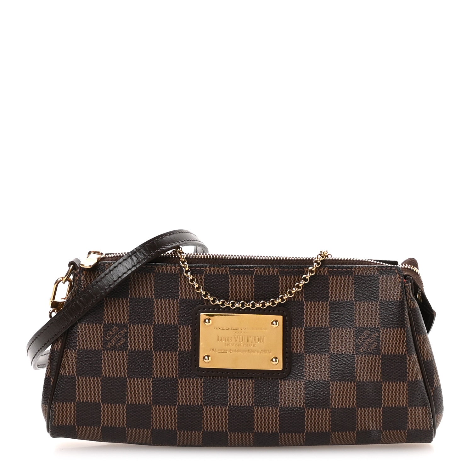 Louis Vuitton Damier Ebene Eva Clutch 1 of 10