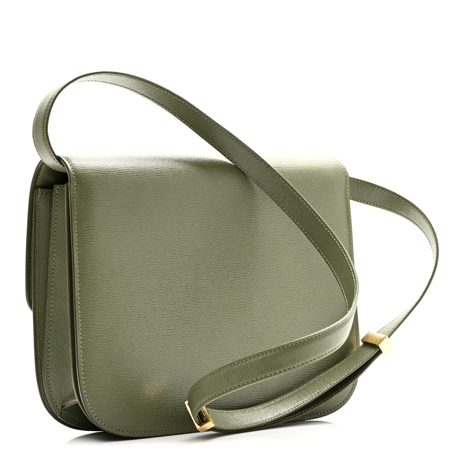 Celine Liege Calfskin Medium Classic Box Flap Bag Light Khaki 3 of 10