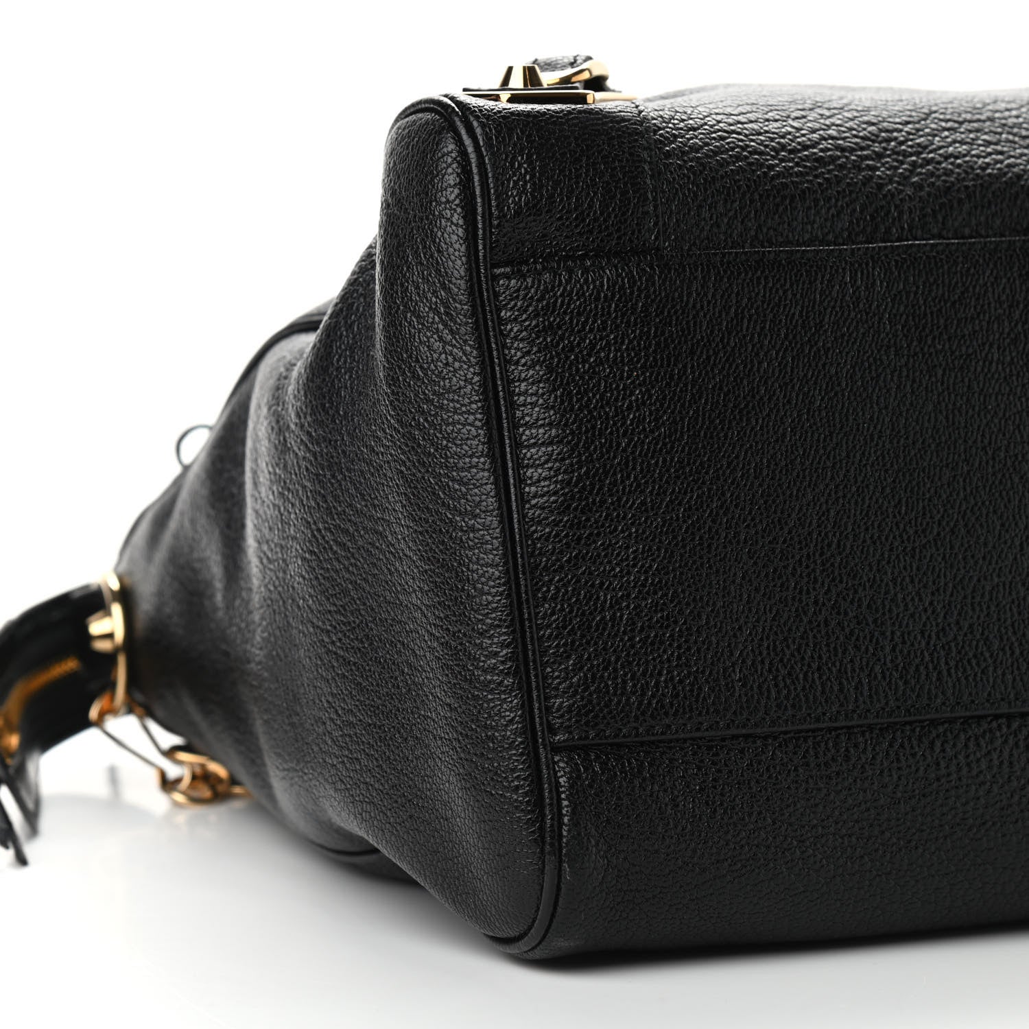 Balenciaga Chevre Gold Metallic Edge Hardware Velo Black 8 of 10
