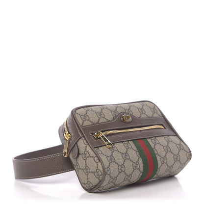 Gucci GG Supreme Monogram Web Small Ophidia Belt Bag 75 30 Dark Brown 4 of 10