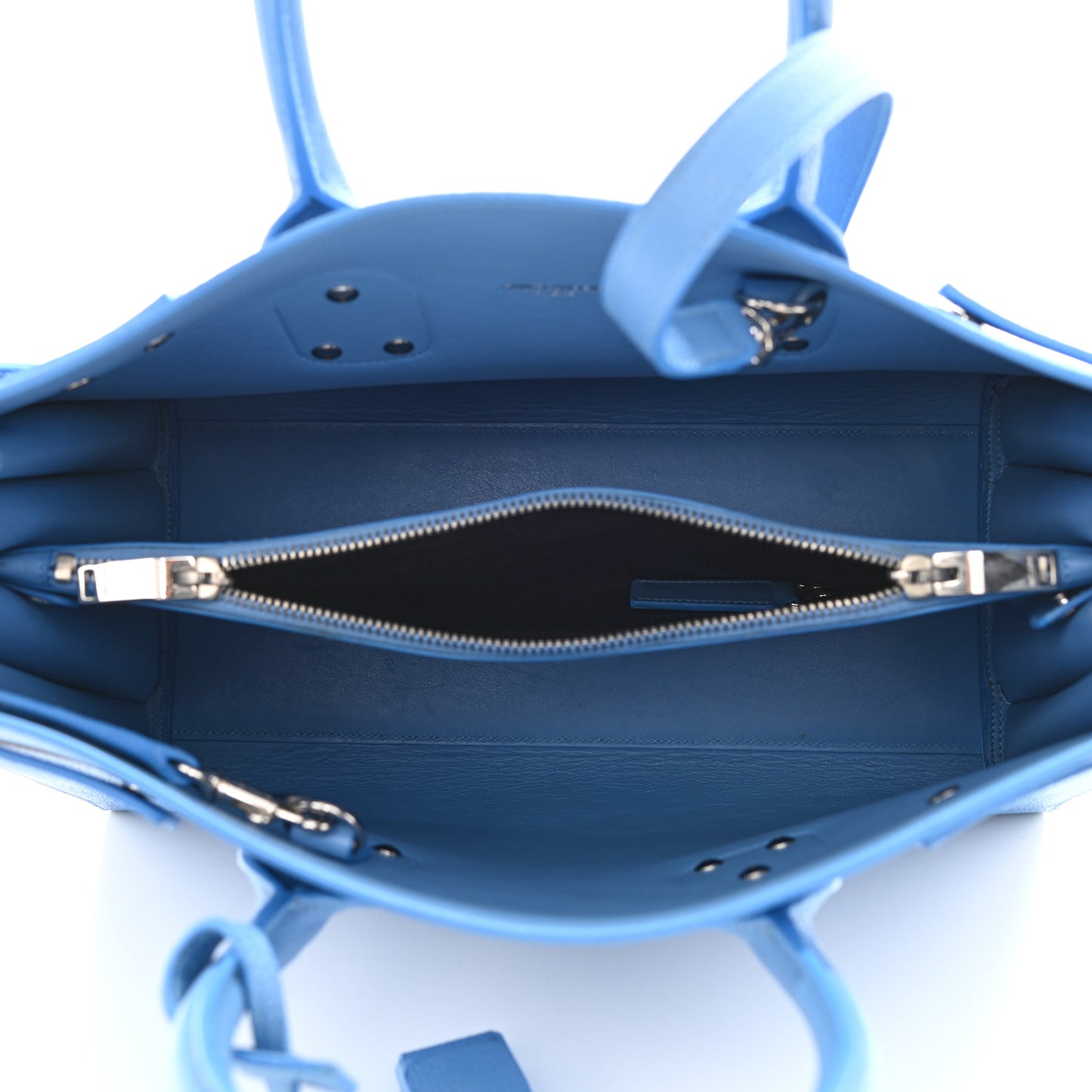 Grained Calfskin Small Sac De Jour Blue Clair