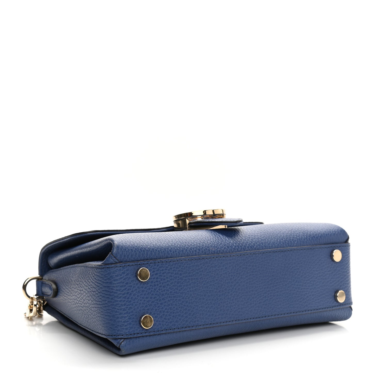 Dollar Calfskin Interlocking G Top Handle Shoulder Bag Caspian