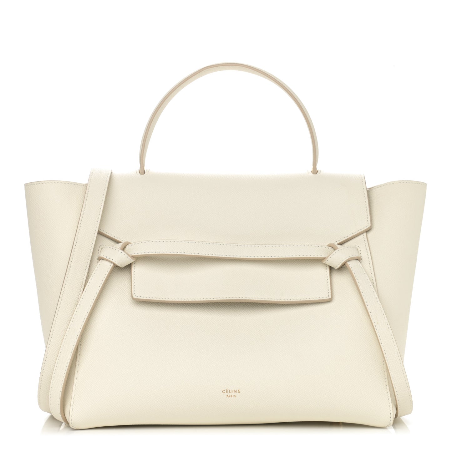Grained Calfskin Mini Belt Bag White