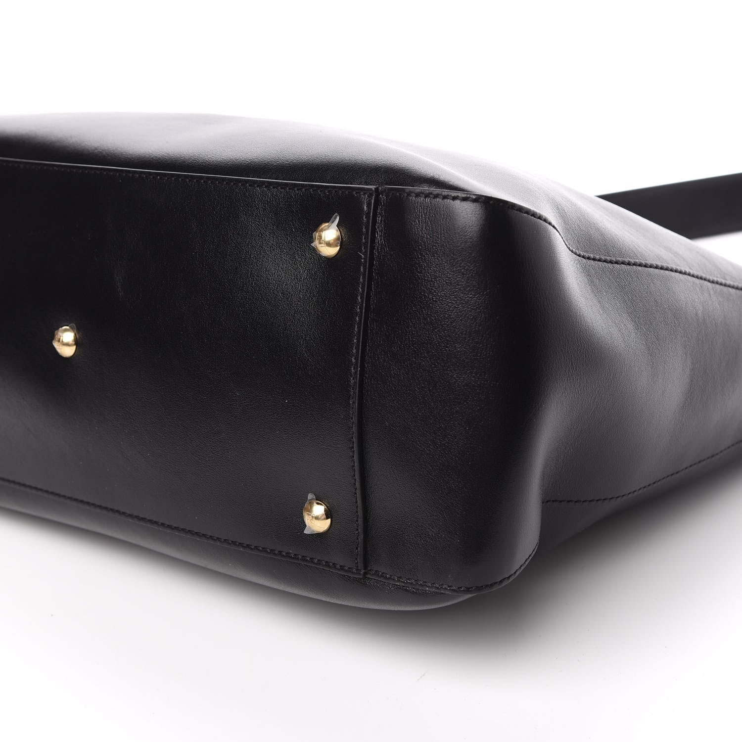 Fendi Vitello Glacier Medium FF Tote Black 10 of 11