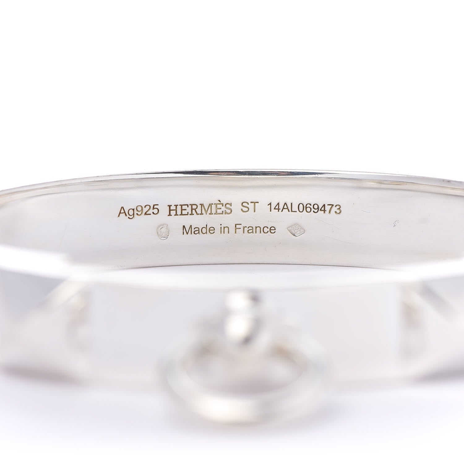 Hermes Sterling Silver PM Collier De Chien Bracelet ST 4 of 5