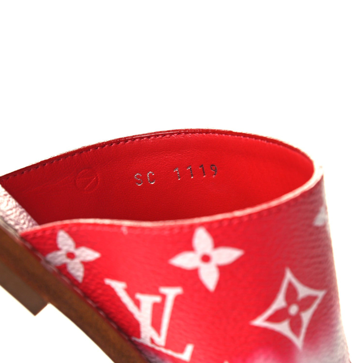 Louis Vuitton Monogram Escale Palma Sandals 38.5 Rouge 10 of 14
