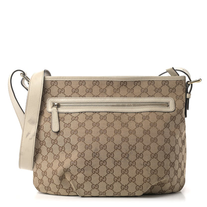 Gucci Monogram Messenger Bag Off White 1 of 11