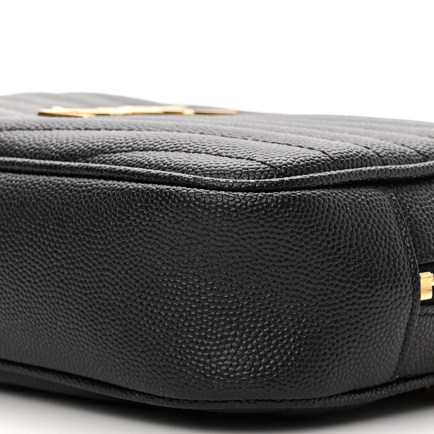 Grain De Poudre Matelasse Monogram Mini Lou Camera Bag Black
