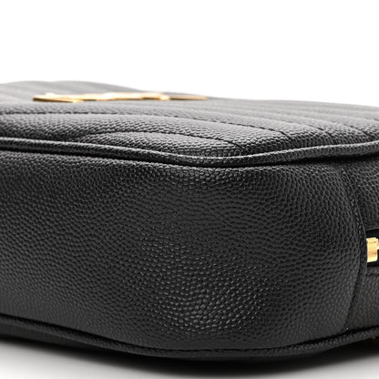Saint Laurent Grain De Poudre Matelasse Monogram Mini Lou Camera Bag Black 10 of 10
