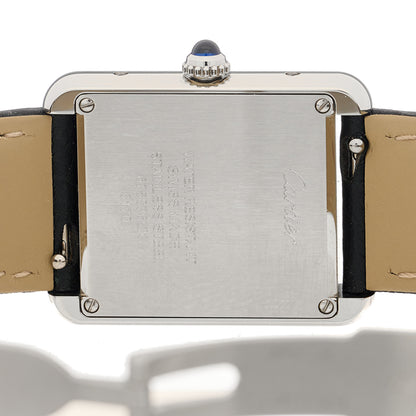 Cartier Stainless Steel Calfskin 24mm Tank Solo Quartz Watch 4 of 5