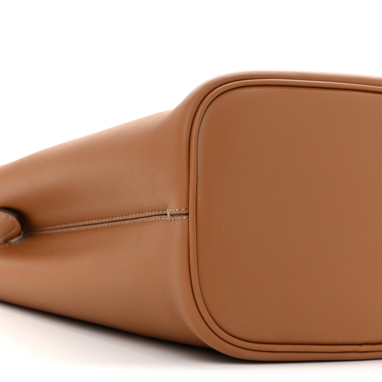 Prada Soft Grained Secchiello Bucket Bag Caramel 9 of 10