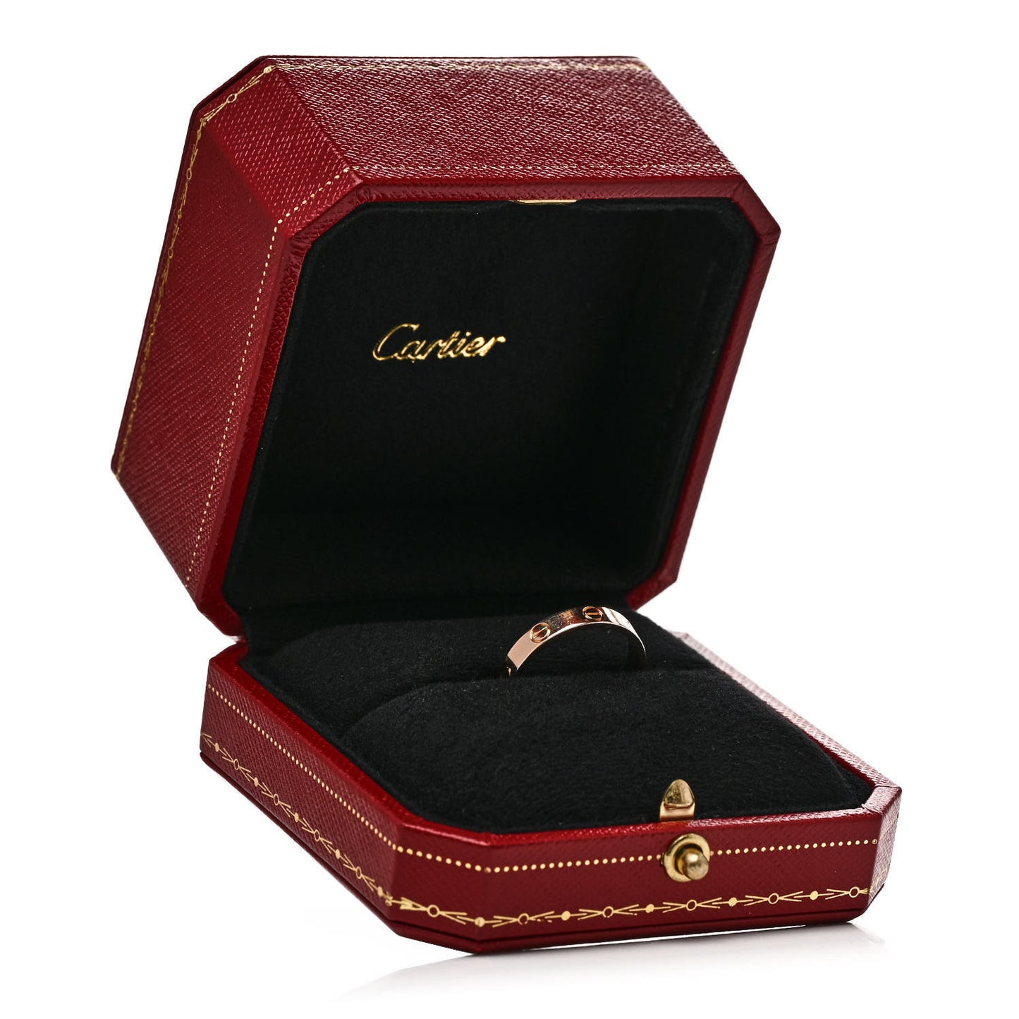 18K Yellow Gold 3.5mm LOVE Wedding Band Ring 63 10.25