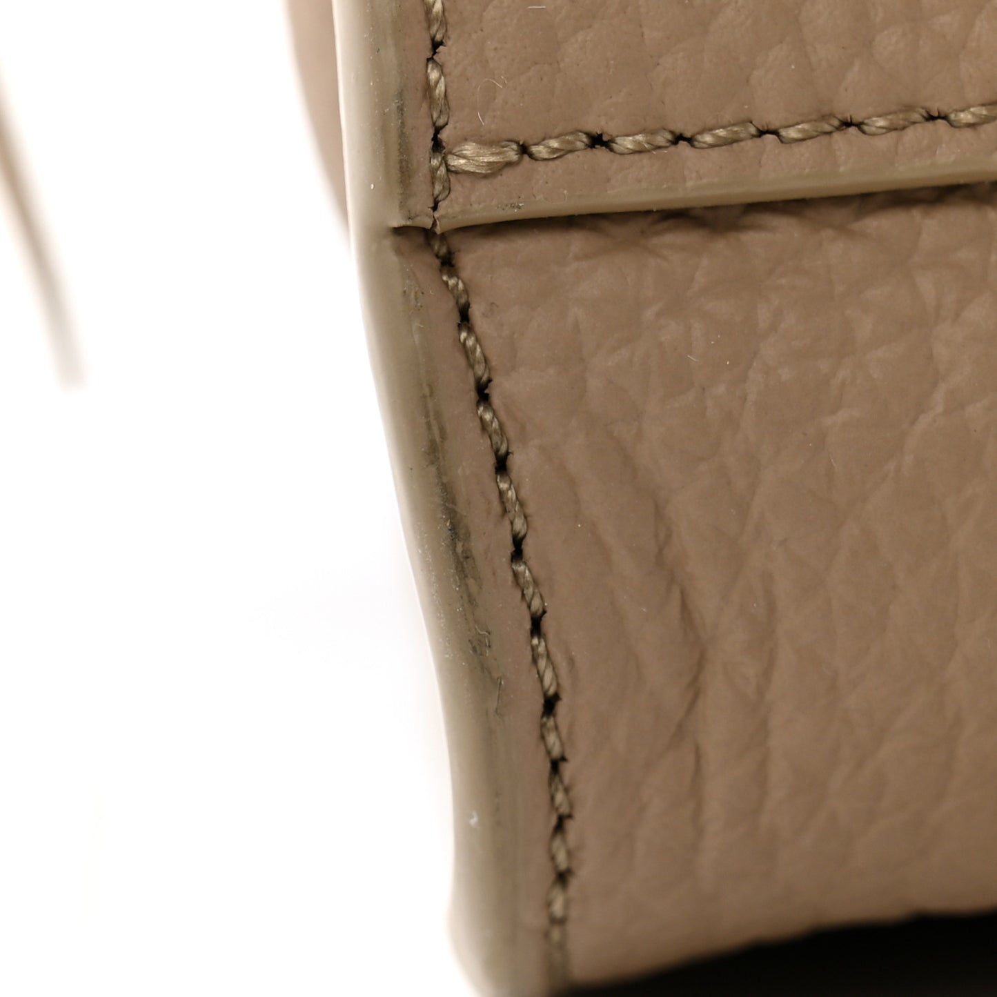 Matte Grained Calfskin Soft Margaux 12 Dark Taupe