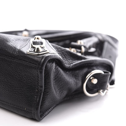 Balenciaga Chevre Silver Metallic Edge Hardware Mini City Black 9 of 10