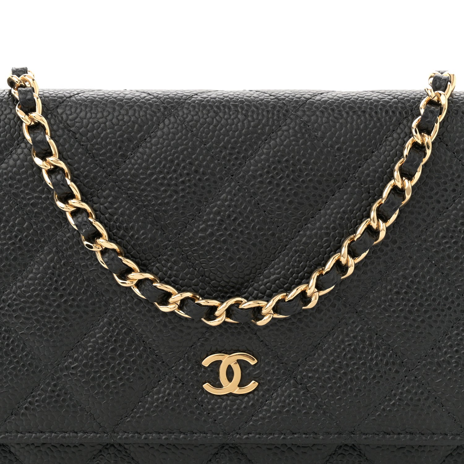 Chanel Caviar Quilted Wallet on Chain WOC Black 8 of 11