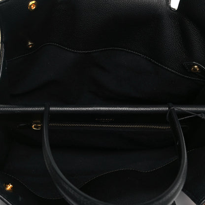 Burberry Grainy Calfskin Medium Title Bag Black 5 of 13