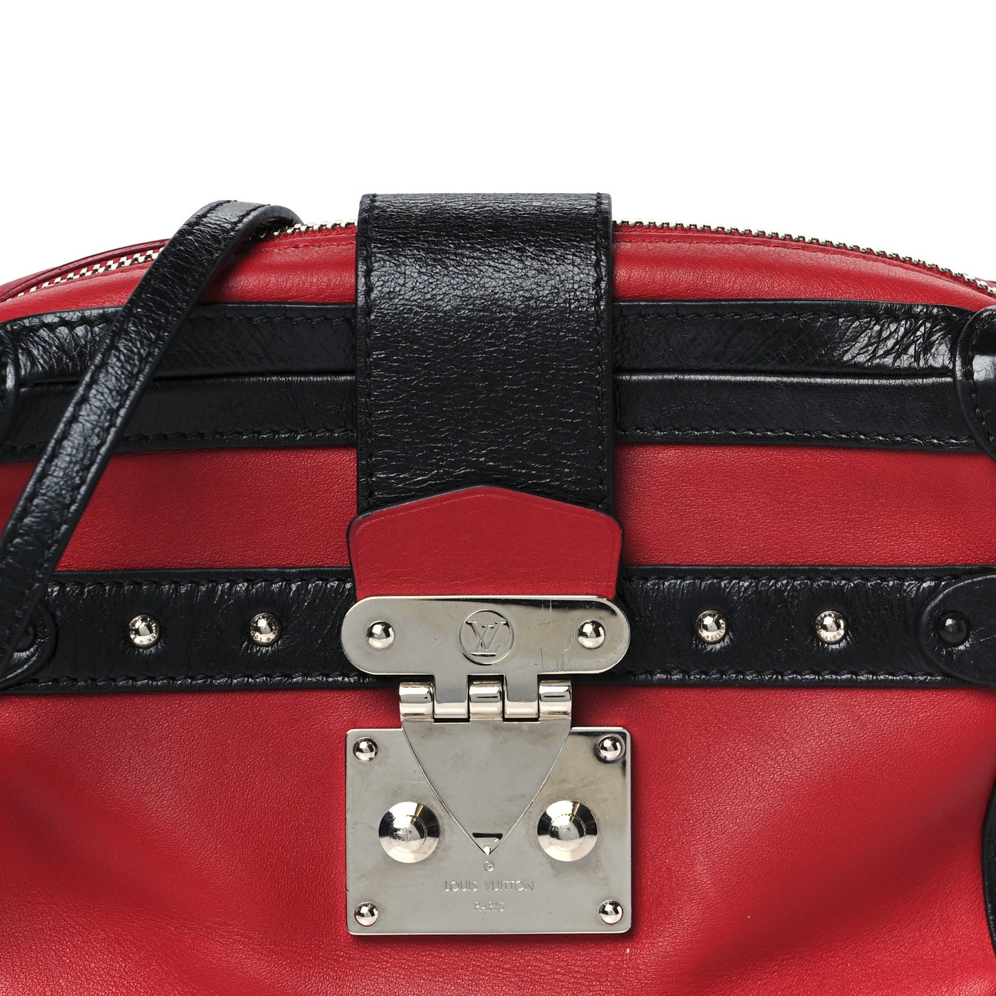 Calfskin Petite Malle Soft MM Rouge