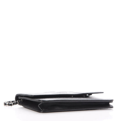 Chanel Caviar Timeless CC Wallet On Chain WOC Black 4 of 9
