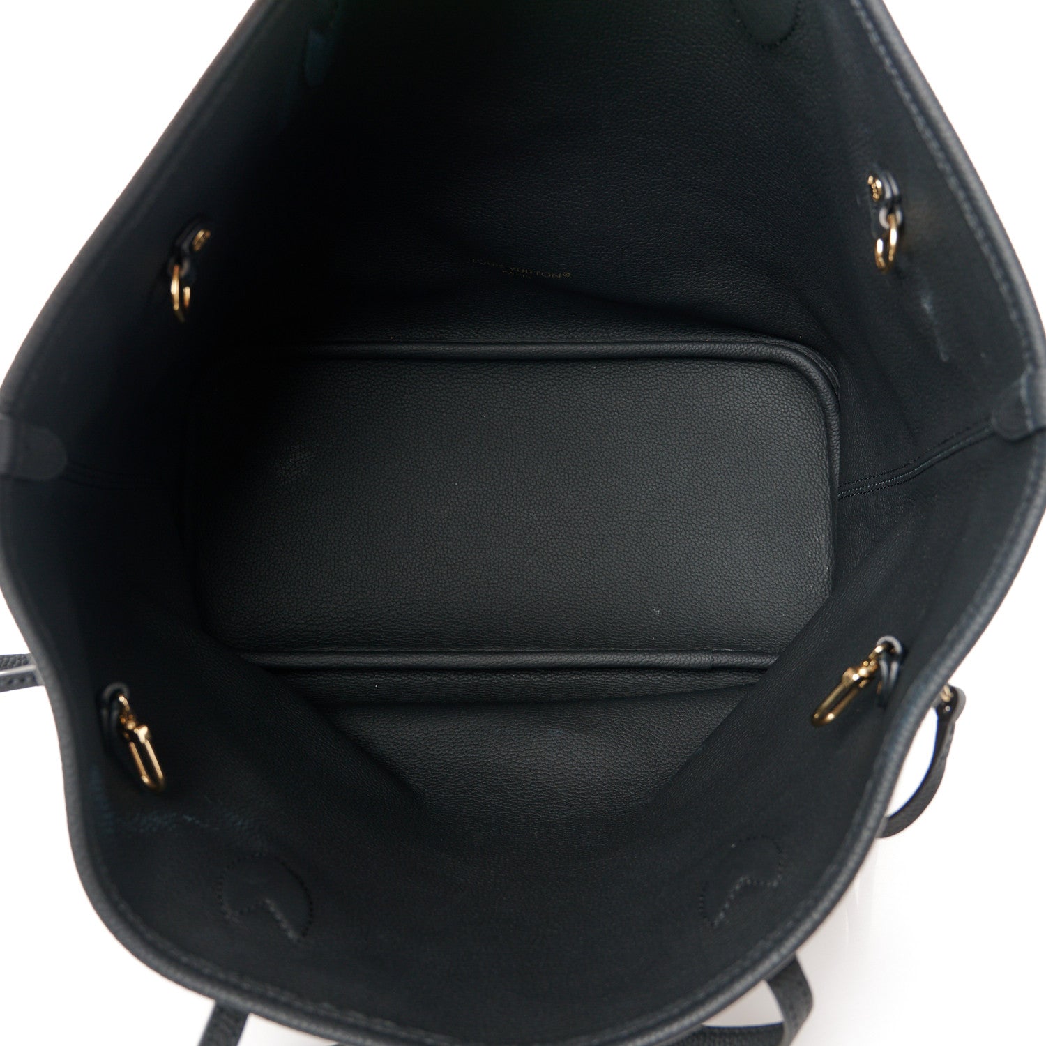 Louis Vuitton Monogram Calfskin Neo Neverfull Inside Out MM Black 6 of 15