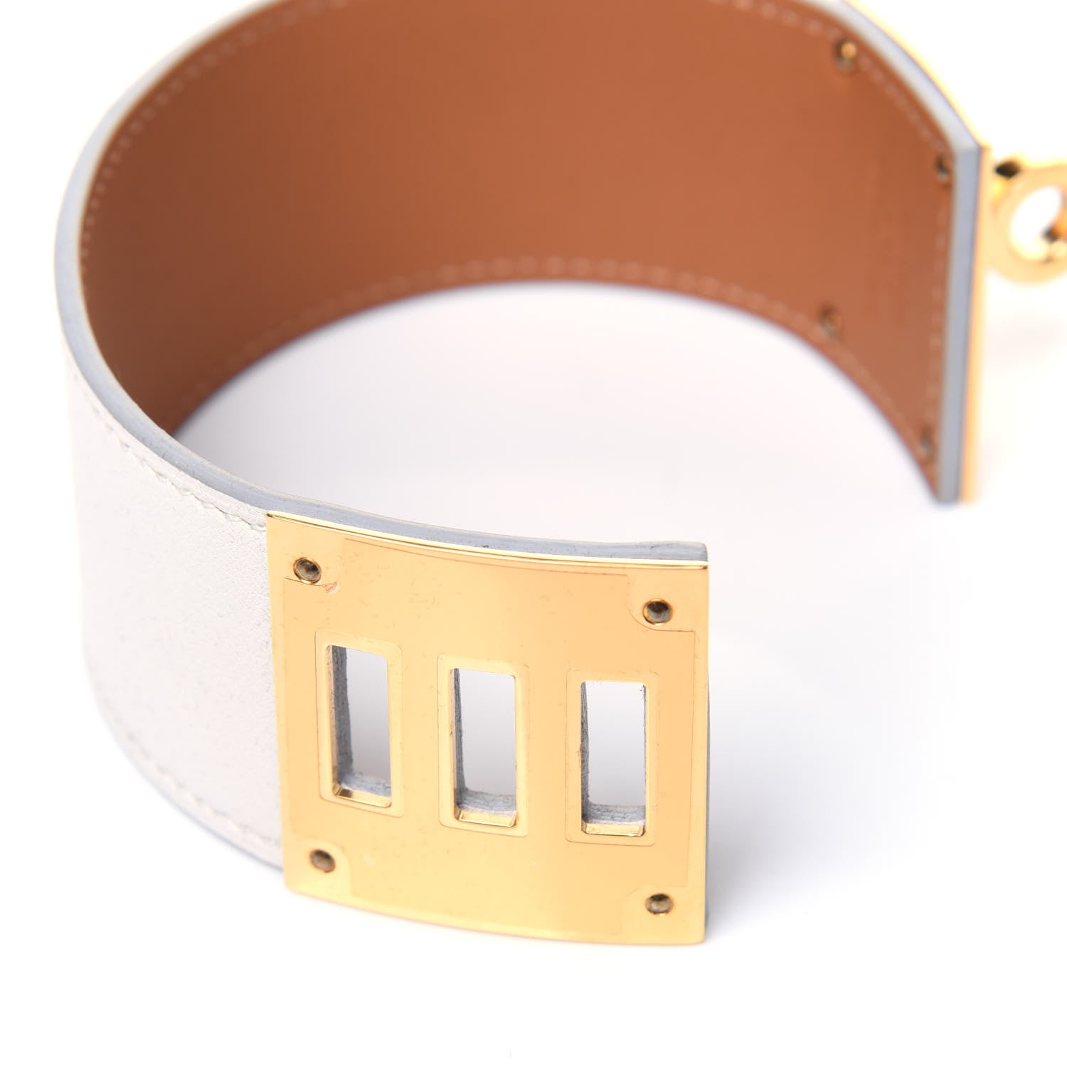 Hermes Swift Kelly Dog Bracelet T2 White 5 of 6